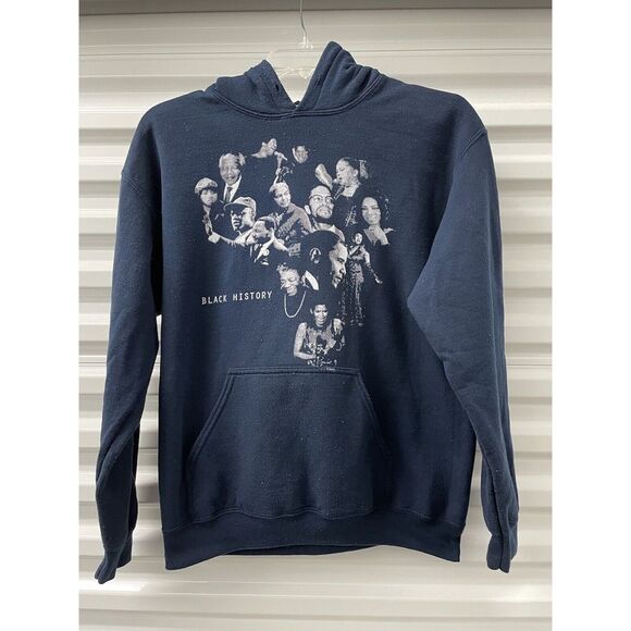 Gildan Other - Black History Leaders Hoody sweatshirt equality justice civil rights Medium Blue